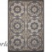 Charlton Home Ashby Ivory/Charcoal Indoor/Outdoor Area Rug CHLH8959